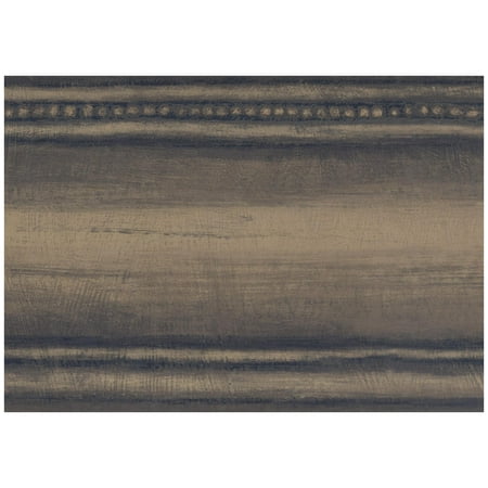 Jungle Safari Wallpaper Border Prepasted Wallpaper Border - Distressed Yellow Black Grey Wall Border Retro Design, Roll 15 ft. x 7 in. ()