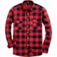 thumbnail image 2 of Alimens & Gentle Camisas casuales de franela a cuadros de manga larga con botones y ajuste regular para hombre, 2 of 4