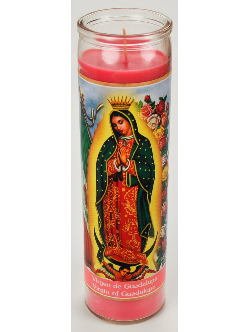 Prayer Candle V Guadalupe Pink Wax, 8 Inch - Walmart.com