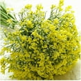 thumbnail image 3 of Wisdom Artificial plants,16pcs Babys Breath Artificial Flowers for Decoration Fake Gypsophila Bouquet for Flower Arrangement Light,Yellow, 3 of 7