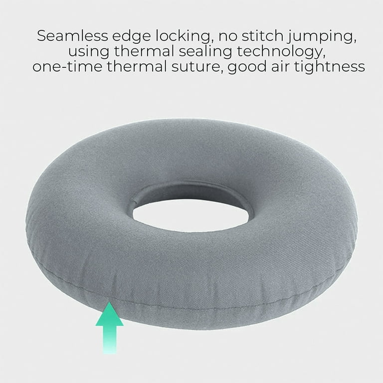 CHOYTONG Elderly Inflatable Ring Cushion - Nursing Pressure Sore Pad for Bedridden, Disabled, Comfort & Breathable for Pressure Relif (Round)