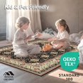 thumbnail image 4 of ODIKA 6'x9' Machine Washable Non-Slip Area Rug, Vintage Abstract Modern High Traffic Rug, Black, 46381, 4 of 5