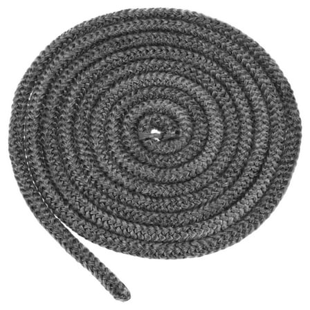 Uxcell Wood Stove Gasket, 3/10" x 86.6" Round Fiberglass Seal Rope for Fireplace Door/Wood Stoves [Black]