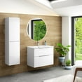 thumbnail image 6 of Ws Bath Collections Dalia COL01.000 GP Dalia 55-1/8" Engineered Wood Wall Mounted Linen, 6 of 7