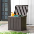 thumbnail image 3 of Gianna 31 Gallon Resin Deck Box, Waterproof UV Resistant Outdoor Storage Box for Garden, Indoor, 3 of 7