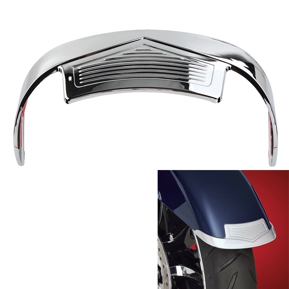 Chrome Front Mudguard Tip Extension Trim For Harley Davidson