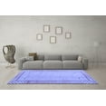 thumbnail image 3 of Ahgly Company Indoor Rectangle Abstract Blue Modern Area Rugs, 3' x 5', 3 of 4