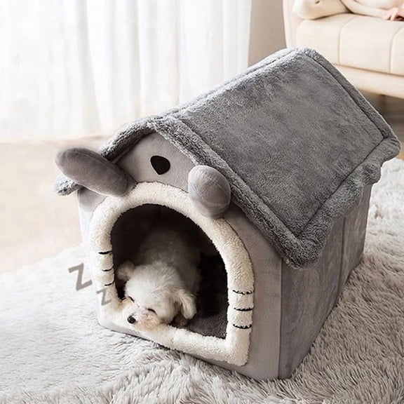 Indoor Warm Dog House Soft Pet Bed Tent House Dog Kennel Cat Bed with Removable Cushion Suitable for Small Medium Large Pets Ind