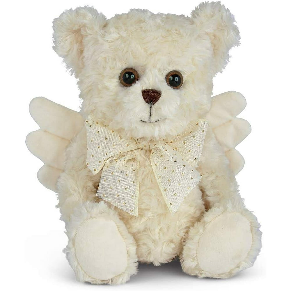 Bearington Peace Plush Stuffed Animal Angel Teddy Bear, 12