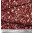 thumbnail image 3 of Soimoi Viscose Chiffon Fabric Dot & Paisley Print Fabric by The Yard 42 Inch Wide, 3 of 4