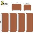 thumbnail image 6 of Refrigerator Door Handle Covers, 6PCS, Leather Kitchen Appliance Handle Covers, Keep Your Fridge Microwave Oven Stove or Dishwasher Clean, Stains Dirty Oils, Kitchen Decor(Dark Orange), 6 of 12