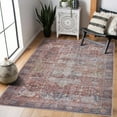 thumbnail image 3 of Hauteloom Elki Hallway, Kitchen Machine Washable Runner Rug - Farmhouse - Dark Blue, Light Blue, Rust - 2'7" x 10', 3 of 10