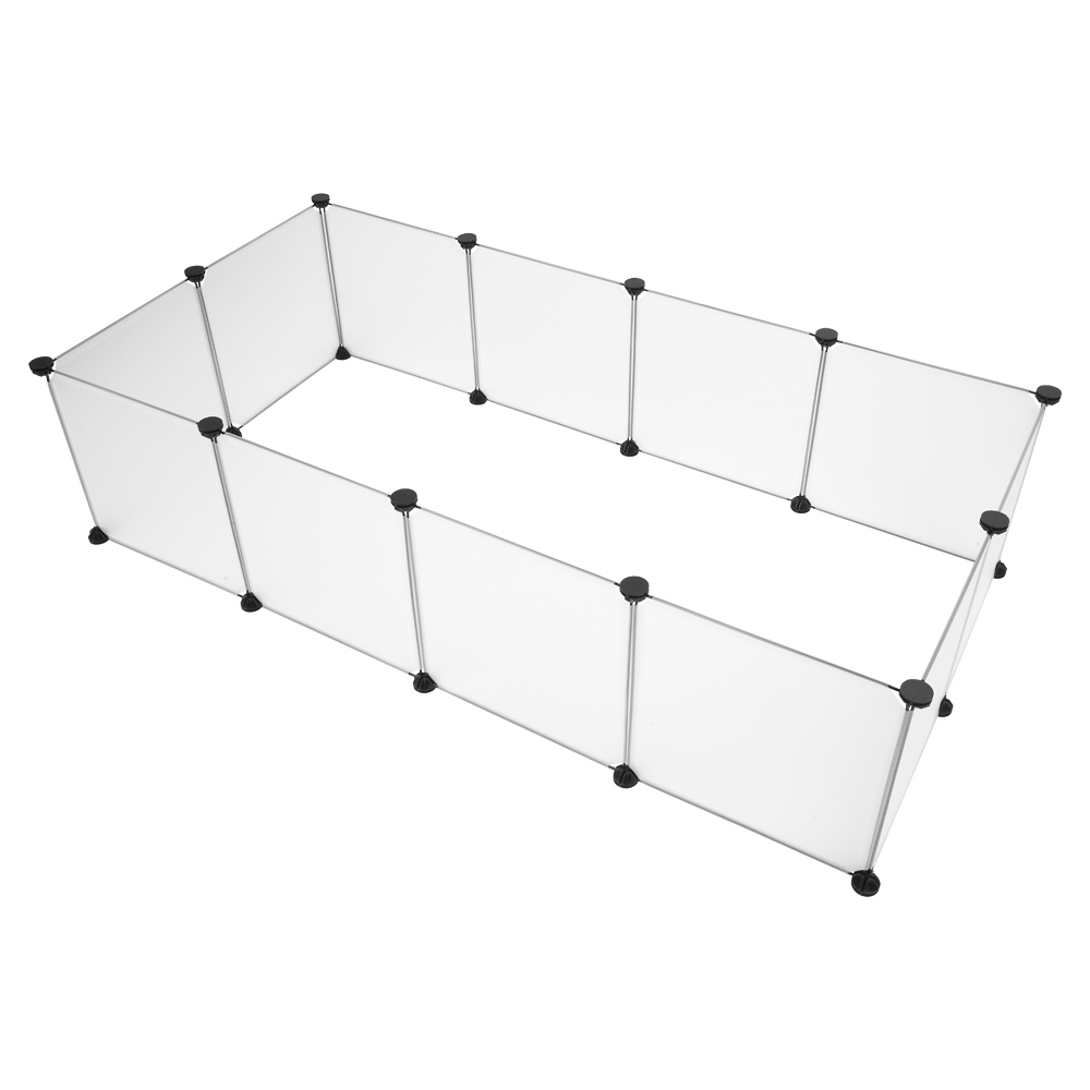 Bingkers Pet Playpen, Plastic Yard Fence for Small Animals