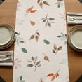 thumbnail image 5 of Table Runners 70 Inches Long Dress Scarves, Vintage Leaves Farmhouse Coffee/Dining/Kitchen Table Decor, Holiday Table Runner, Summer Botanical Pastoral Watercolor Rustic 13x70 Inch, 5 of 9