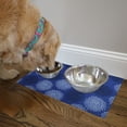 thumbnail image 5 of Drymate Pet Bowl Placemat, Dog & Cat Food Feeding Mat - Absorbent Fabric, Waterproof Backing, Slip-Resistant - Machine Washable/Durable (12” x 20”) (Good Medicine Blue 8), 5 of 7
