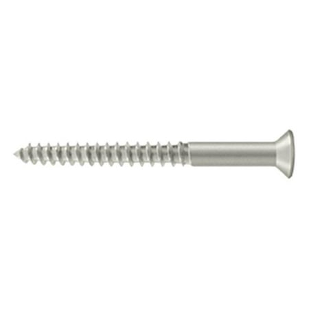 

2.5 in. Wood Screw No. 12 Satin Nickel - Solid Brass