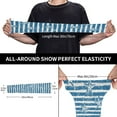 thumbnail image 4 of Fotbe Ocean on Striped UV Sun Protection Arm Sleeves - Tattoo Cover Up - Basketball Arm Sleeve UPF 50 Cooling for Men Women, 4 of 8