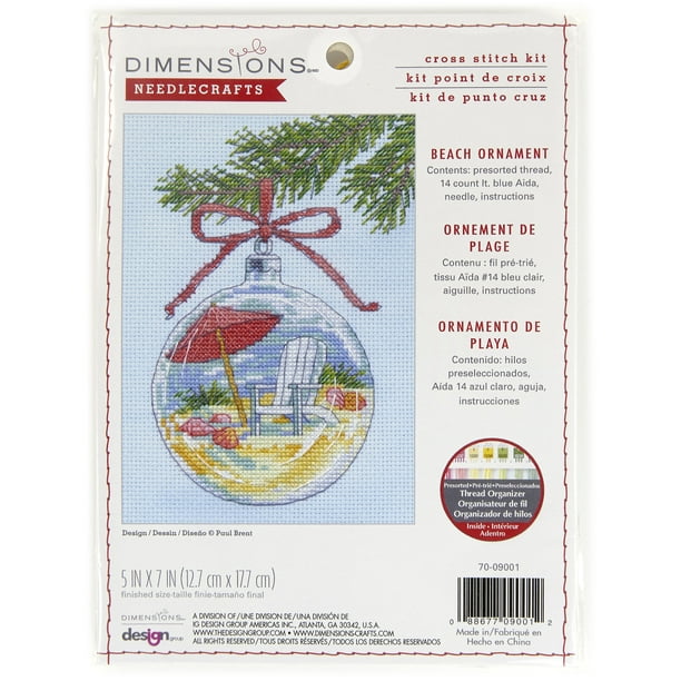 Dimensions Stamped Cross Stitch Tropical Fish Kit Beauty From the