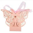 thumbnail image 4 of 150Pcs Mariposa Caja de Favor de la Boda Regalos de Fiesta de CumpleañOs Cajas de Dulces (Rosa), 4 of 5