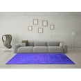 thumbnail image 3 of Ahgly Company Indoor Square Oriental Purple Industrial Area Rugs, 4' Square, 3 of 4