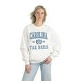 thumbnail image 3 of Women's Gameday Couture White North Carolina Tar Heels Premium Fleece Drop Shoulder Oversized Pullover Sweatshirt, 3 of 4