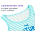 thumbnail image 2 of Beezizac Girls Tank Top Pajamas – Size 18 Summer Shorts PJS Set Big Kids Clothes for Tween/Teens Blue Stripe, 2 of 7