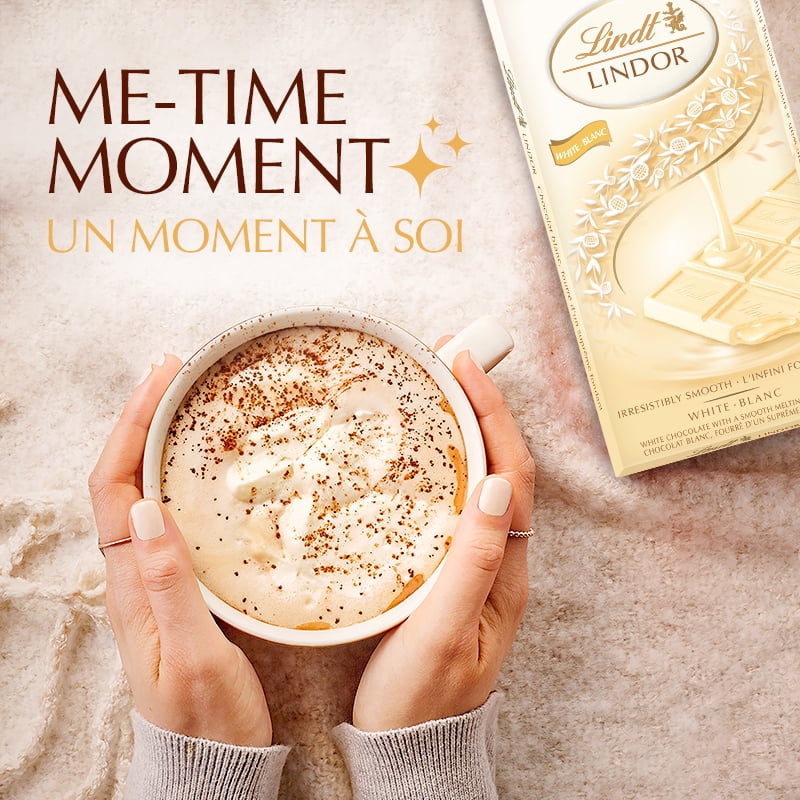 Chocolat blanc LINDOR de Lindt – Barre (100 g) Tablette/Barre 100g