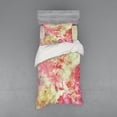 thumbnail image 2 of Ambesonne Floral Bedding Set 4 Pcs, Retro Design Old Grunge, Queen, Pink and Green, 2 of 3