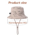thumbnail image 2 of Sombrero para el sol para bebé de playa, protector solar, lindo ala ancha, sombrero de pescador para niño de verano, sombrero para el sol para niña, 2 of 5