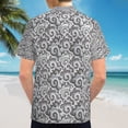 thumbnail image 6 of High Quality Hawaiian Shirts for Men Short Sleeve Aloha Beach Shirt Floral Summer Casual Button Down Shirts Blouses HN3BP9, 6 of 7