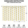 thumbnail image 2 of Nursery Curtains Boys Girls Kids Banana Plush Dance Print Pattern Window Drapes for Living Bedroom Playroom Room Decor Rod Pocket 42x54 Inch 2 Panels, 2 of 2