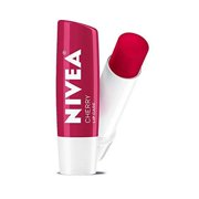 NIVEA Cherry Lip Care - Tinted Lip Balm for Beautiful, Soft Lips, Pack of 4