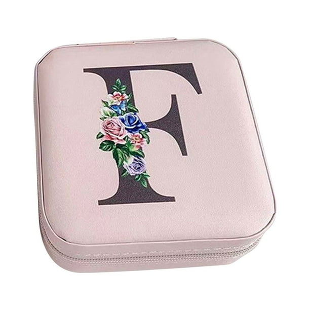 Ganfancp 26 Letras Pendientes Joyería Display Caja de Almacenamiento Organizador Bandeja de Franela Regalo Rebajas Flash Deals 1X Organizador