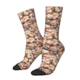 thumbnail image 2 of Uemuo Colorful Seashells Pattern Women's Crew Socks, Soft Durable Breathable Moisture-Wicking with Odor Control Cotton socks, 2 of 9