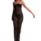 thumbnail image 1 of VISgogo Vestido de playa para mujer, largo, de color sólido, sin mangas, con hombros descubiertos, de punto, transparente, para fiesta y vacaciones VISgogo moda, 1 of 5