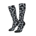 thumbnail image 2 of Fotbe Flower print Women's Men's Novelty Crew Socks Cotton Socks Knee High Socks for Walking,Running,Nurses,Pregnancy, 2 of 8