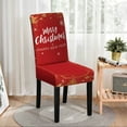 thumbnail image 4 of Wdhugt Christmas Dining Chair Covers, Stretch Removable Washable Dining Room Chair Protector Slipcovers, Santa Claus Deer Kitchen Chair Cover, Slipcovers Protector for Xmas Holiday Party Home Décor, 4 of 7