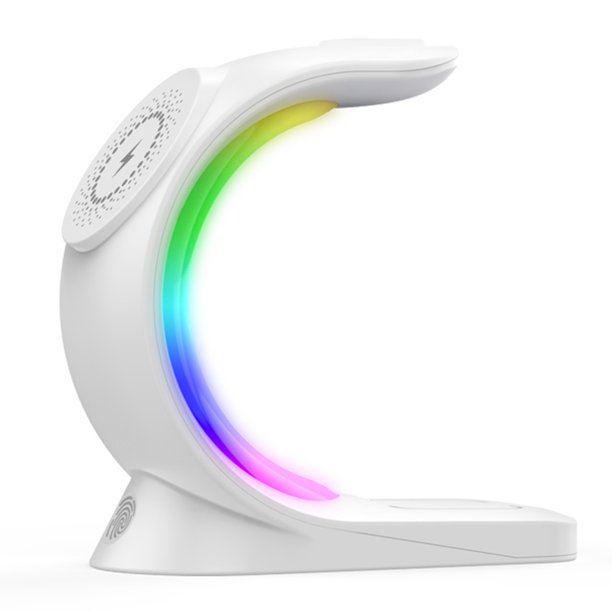 Cargador Inalámbrico Adecuado para Apple Soporte Vertical Escritorio Carga Rápida Inalámbrico Magnético (blanco) Blanco