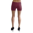 thumbnail image 3 of Vivian's Fashions Legging Shorts - Cotton, Misses Size (Burgundy, XS), 3 of 3