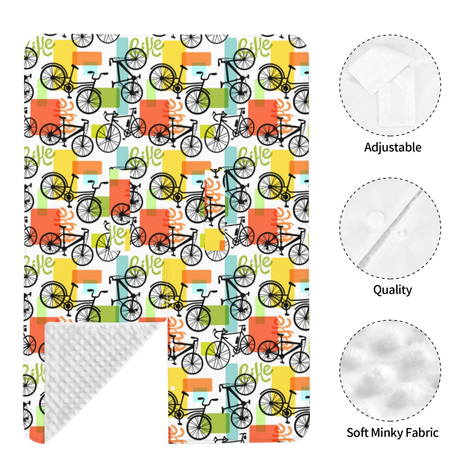 Car Seat Cover Baby - Retro Bike Breathable Infant Car Seat Cover for Baby Carseat, Lightweight Comfort Baby Essentials Must Haves Newborn Stuff for Girl Boy