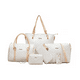 thumbnail image 1 of Set De Bolsas Bloosom  Mujer Estampada Cartera Cosmetiquera Beige, 1 of 4