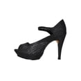 thumbnail image 3 of ZAPATILLA TACON DE VESTIR LEON MUJER DAMA NEGRO GLITTER 9790, 3 of 3
