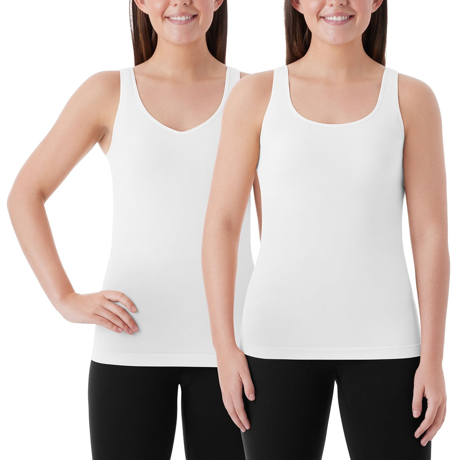 Member's Mark Women's 2-Pack Seamless Reversible Tank Top