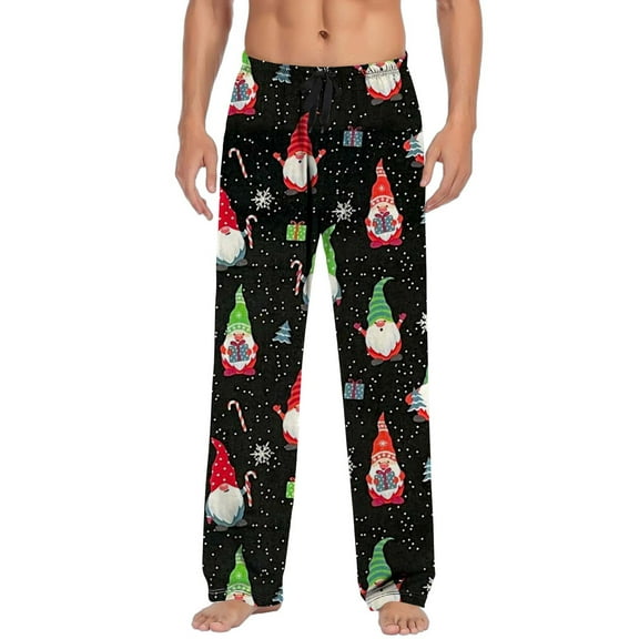 Hfolob Pants For Men Mens Christmas Casual Pants Pajamas With Drawstring Pockets Christmas Pants Outdoor Pants