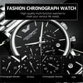 thumbnail image 3 of Swiss Brand Poedagar Sport Chronograph Men Watch Top Luxury Waterproof Luminous Stainless Steel Quartz Wristwatch Date Watches - Quartz Wristwatches, 3 of 6