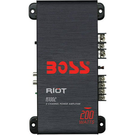 Boss Audio R1002 Riot 200W 2 Channel Full Range, Class A/B (Best 3 Channel Car Amp)