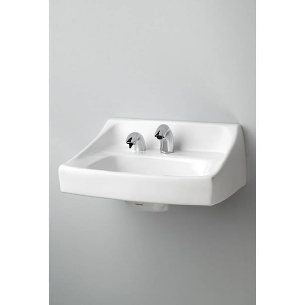 TOTO LT307A01 Commercial WallHung Lavatory, Single Faucet Hole, Left