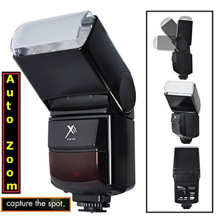 automatic zoom & bounce flash for canon eos rebel t3 t3i xs xsi t5i sl1