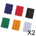 thumbnail image 1 of 2X 6 piezas SYB-170 Mini Experimental portátil sin soldadura Breadboard 2 piezas, 1 of 8
