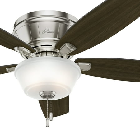 Hunter Fan 56 Low Profile Led Ceiling Fan In Brushed Nickel With